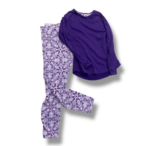 Large 2-Piece ClimateRight by Cuddl Duds Womens Base Layer Top and Legging Set - Picture 1 of 5
